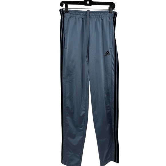 adidas Other - Adidas Mens Dazzle Track Pants Blue Grey Stripes Sweatpants Joggers Size Medium